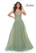 Picture of: Tulle Gown with Full Skirt and Rhinestone Bodice in Sage, Style: 31238, Detail Picture 5