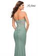 Picture of: Sweetheart Strapless Dress with Illusion Lace Bodice in Sage, Style: 30750, Detail Picture 6