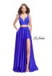 Picture of: Two Piece Prom Dress with Shorts and Strappy Back in Sapphire Blue, Style: 25288, Detail Picture 2