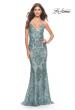 Picture of: Stunning Print Sequin Prom Dress with Open Back in Sea Mist, Style: 31546, Main Picture