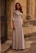 Picture of: Jersey Mother of the Bride Gown with Lace Neckline, Style: 29227, Main Picture