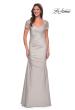 Picture of: Satin Evening Dress with Lace and Scoop Neckline, Style: 27989, Detail Picture 9