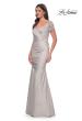 Picture of: Satin Evening Dress with Lace and Scoop Neckline, Style: 27989, Detail Picture 11