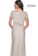 Picture of: Elegant Evening Gown with V Neck and Knot in Silver, Style: 29926, Detail Picture 12