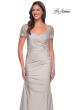 Picture of: Satin Evening Dress with Lace and Scoop Neckline, Style: 27989, Detail Picture 19