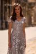Picture of: Long Lace Evening Dress with Cap Sleeves, Style: 27870, Detail Picture 1