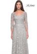 Picture of: Beautiful Lace A-line Mother of the Bride Dress in Navy, Style: 30031, Detail Picture 1