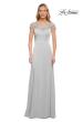 Picture of: Jersey Gown with Full Skirt and Lace Detail Top, Style: 29511, Detail Picture 6