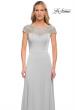Picture of: Jersey Gown with Full Skirt and Lace Detail Top, Style: 29511, Detail Picture 7