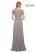 Picture of: Jersey Long Evening Dress with Short Lace Sleeves, Style: 29772, Detail Picture 7