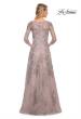 Picture of: Lace Mother of the Bride Dress with Full Skirt in Silver, Style: 30078, Back Picture