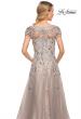Picture of: Beaded Lace A-line Gown with Short Sleeves in Silver, Style: 30239, Detail Picture 2