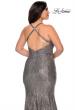 Picture of: Sequin Plus Size Prom Dress with Criss Cross Back in Silver, Style: 29051, Detail Picture 6