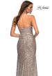 Picture of: Strapless Ruched Sequin Gown in Gorgeous Colors in Silver, Detail Picture 12