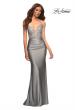 Picture of: Prom Dress with Beautiful Lace Bodice and Jersey Skirt in Silver, Style: 30466, Detail Picture 13