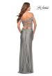 Picture of: Off the Shoulder Dress with Tie Back and Slit, Style: 30634, Back Picture