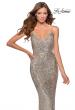 Picture of: Sequin Prom Dress with Cut Out Open Back in Silver, Style: 28657, Detail Picture 1