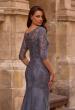 Picture of: Tulle Gown with Lace Applique and Illusion Top, Style: 29226, Detail Picture 2