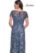 Picture of: Floral Beaded Evening Dress with Sheer Cap Sleeves, Style: 27956, Detail Picture 6