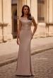Picture of: Chic Satin Gown with Lace Off the Shoulder Top, Style: 29331, Main Picture