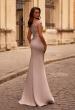 Picture of: Chic Satin Gown with Lace Off the Shoulder Top, Style: 29331, Back Picture
