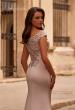 Picture of: Chic Satin Gown with Lace Off the Shoulder Top, Style: 29331, Detail Picture 2
