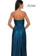 Picture of: Strapless Metallic Prom Dress with Knot Detail in Teal , Style: 33047, Detail Picture 12
