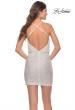 Picture of: Drape Front Mini Dress with Low Back in White, Style: 30949, Detail Picture 10