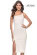 Picture of: Chic One Shoulder Midi Dress with High Slit in White, Style: 30919, Detail Picture 13