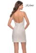 Picture of: Short Dress with Square Neck and Skirt Slit in White, Style: 30960, Detail Picture 13