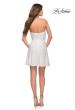 Picture of: Soft Sequin Flared Dress with Strapless Top in White, Style 30957, Detail Picture 7