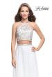 Picture of: Two Piece Dress with Chiffon Skirt and Lace Top in White, Style: 26288, Main Picture