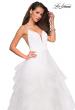 Picture of: Tulle A Line Dress with Plunging Sweetheart Neckline in White, Style: 27024, Main Picture