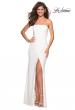 Picture of: Simple Strapless Prom Dress with Double Strap Back in White, Style: 27035, Main Picture