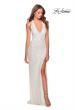Picture of: Chic Sequin Prom Dress with Criss Cross Open Back in White, Style: 28659, Main Picture