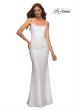 Picture of: Unique Soft Sequin Dress with Lace Up Back in Silver, Style: 30433, Main Picture