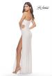 Picture of: One Shoulder Sequin Dress with Circle Cut Out in White, Style: 31089, Detail Picture 10