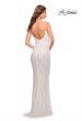 Picture of: Lovely Long Soft Sequin Dress with Scoop Neck in White, Style: 30707, Detail Picture 12