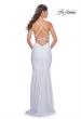 Picture of: Gorgeous Rhinestone Bodice with Ruched Jersey Skirt Prom Dress in White, Style: 31989, Detail Picture 12