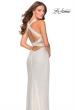 Picture of: Chic Sequin Prom Dress with Criss Cross Open Back in White, Style: 28659, Back Picture