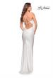 Picture of: Sparkle Rhinestone Long Jersey Prom Dress in White, Style: 30413, Detail Picture 19