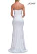 Picture of: Strapless Satin Gown with Fitted Silhouette in White, Style: 33546, Detail Picture 20