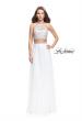 Picture of: Two Piece Dress with Chiffon Skirt and Lace Top in White, Style: 26288, Detail Picture 1
