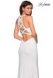 Picture of: Plunging Neckline Gown with Intricate Cut Out Back in White, Style: 26997, Detail Picture 1