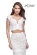 Picture of: Two Piece Mermaid Dress with Metallic Beading in White, Style: 25918, Detail Picture 3