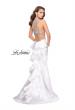 Picture of: Mikado Mermaid Dress with Embellished High Neckline in White, Style: 25838, Detail Picture 2