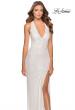 Picture of: Chic Sequin Prom Dress with Criss Cross Open Back in White, Style: 28659, Detail Picture 4