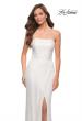 Picture of: Simple Sequin Strapless Dress with Faux Wrap Skirt in White, Style 29681, Detail Picture 5