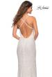 Picture of: Sequin Long Dress in Chic Design with Low Back in White, Detail Picture 5