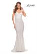 Picture of: Strapless Sweetheart Luxe Sequin Gown in White, Style: 30714, Detail Picture 5